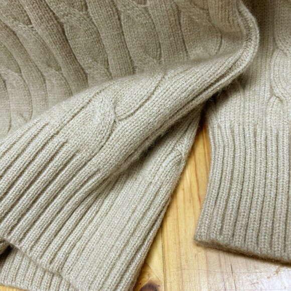 Polo Ralph Lauren Classic turtleneck zip-up cable knit sweater - Picture 6 of 9